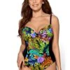Ava Swimwear Badpak Grote Cupmaten - Jungle - SKJ-28