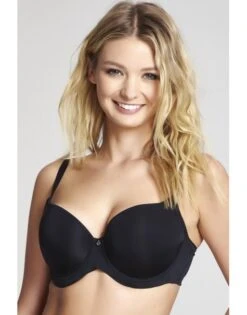 Cleo By Panache Harper Voorgevormde Balconnet BH Grote Cupmaten - Zwart - 9921
