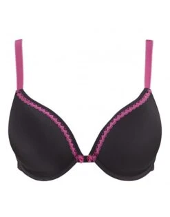 Cleo By Panache Jude Voorgevormde Plunge Beha Grote Cupmaten - Zwart