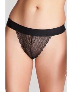 Cleo By Panache Lyzy Tanga Slip Kleine Maten 34-44 - Zwart - 9762 -ondergoed winkel cleo by panache lyzy tanga slip kleine maten 34 44 zwart 9762 2