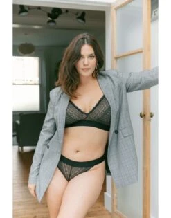 Cleo By Panache Lyzy Tanga Slip Kleine Maten 34-44 - Zwart - 9762 -ondergoed winkel cleo by panache lyzy tanga slip kleine maten 34 44 zwart 9762 4