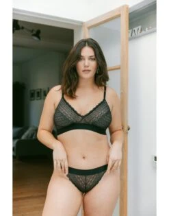 Cleo By Panache Lyzy Tanga Slip Kleine Maten 34-44 - Zwart - 9762 -ondergoed winkel cleo by panache lyzy tanga slip kleine maten 34 44 zwart 9762 6