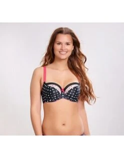 Cleo By Panache Minnie Balconnet Beha Grote Cupmaten - Gingham Print - 7431 -ondergoed winkel cleo by panache minnie balconnet beha grote cupmaten gingham print 7431 2