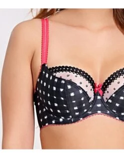 Cleo By Panache Minnie Balconnet Beha Grote Cupmaten - Gingham Print - 7431 -ondergoed winkel cleo by panache minnie balconnet beha grote cupmaten gingham print 7431 3