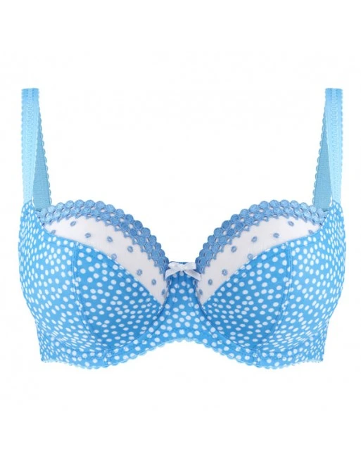 Cleo By Panache Minnie Balconnet Beha Kleine Cupmaten - Sky Blue Spot - 7431 1 Cleo By Panache Minnie Balconnet Beha Kleine Cupmaten - Sky Blue Spot - 7431