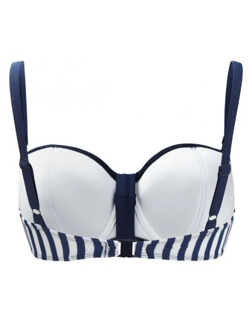Cleo Swim Lucille Voorgevormde Bikini Beha Grote Cupmaten - Nautical Stripe - CW0062 4 Cleo Swim Lucille Voorgevormde Bikini Beha Grote Cupmaten - Nautical Stripe - CW0062 - Afbeelding 4