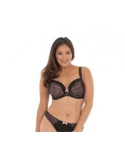 Curvy Kate Can Can Voorgevormde Plunge Beha Grote Cupmaten - Black/Blush - SG4001