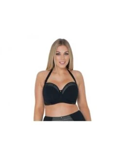 Curvy Kate Deluxe Strapless // Multiway Beha Grote Cupmaten - Black/Almond -ondergoed winkel curvy kate deluxe strapless multiway beha grote cupmaten blackalmond 6