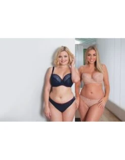 Curvy Kate Ellace Balconnet Beha Grote Cupmaten - Navy/Wine -ondergoed winkel curvy kate ellace balconnet beha grote cupmaten navywine 3