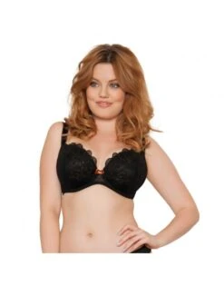 Curvy Kate Kitty Voorgevormde Plunge Beha Grote Cupmaten - Black/Copper - SG3311