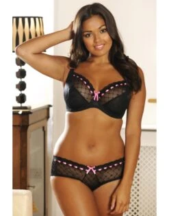 Curvy Kate Portia Shorty - Black/Pink - CK4003 -ondergoed winkel curvy kate portia shorty blackpink ck4003 3