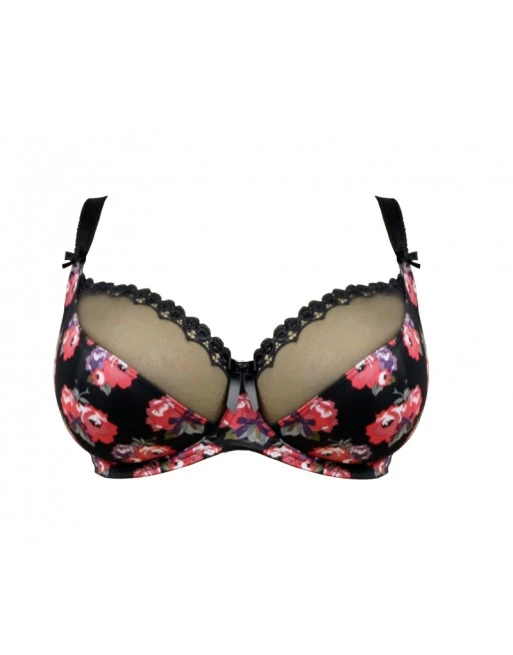 Curvy Kate Rosie Balconnet Beha Grote Cupmaten - Scarlet 2 Curvy Kate Rosie Balconnet Beha Grote Cupmaten - Scarlet - Afbeelding 2