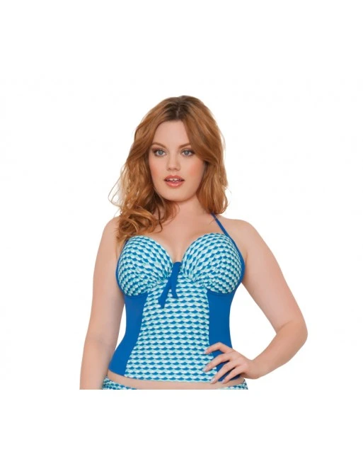 Curvy Kate Swim Atlantis Halter Tankini Grote Cupmaten - Deep Sea - CS3156 5 Curvy Kate Swim Atlantis Halter Tankini Grote Cupmaten - Deep Sea - CS3156 - Afbeelding 5