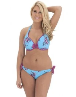 Curvy Kate Swim Beach Bloom Halter Bikini Beha Grote Cupmaten - Topaz Floral - CS2121 -ondergoed winkel curvy kate swim beach bloom halter bikini beha grote cupmaten topaz floral cs2121 4