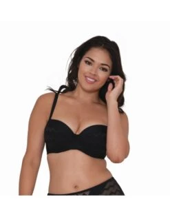 Curvy Kate Swim Hi Voltage Voorgevormde Balconnet Bikini Beha Grote Cupmaten - Zwart - CS4111