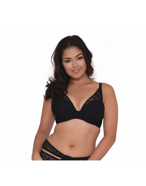 Curvy Kate Swim Hi Voltage Voorgevormde Plunge Bikini Grote Cupmaten - Zwart - CS4151 1 Curvy Kate Swim Hi Voltage Voorgevormde Plunge Bikini Grote Cupmaten - Zwart - CS4151
