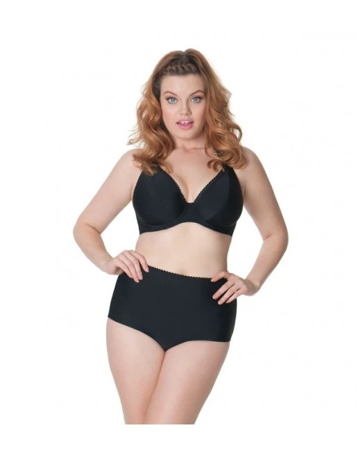 Curvy Kate Swim Jetty Bikini Slip Hoge Taille Kleine Maten - Zwart - CS3565 3 Curvy Kate Swim Jetty Bikini Slip Hoge Taille Kleine Maten - Zwart - CS3565 - Afbeelding 3