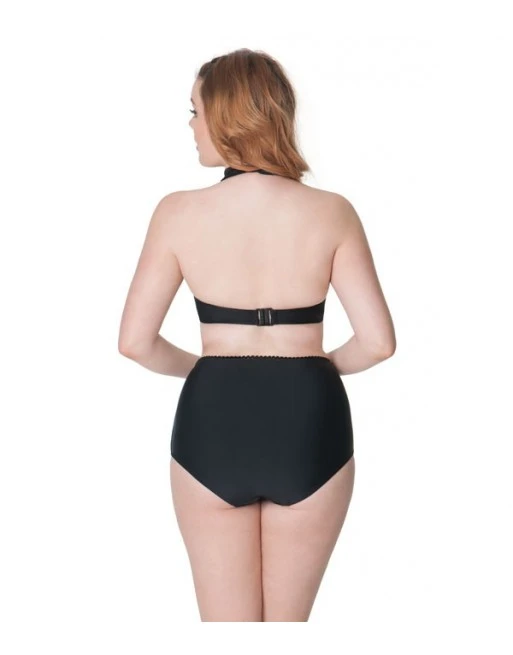 Curvy Kate Swim Jetty Bikini Slip Hoge Taille Kleine Maten - Zwart - CS3565 4 Curvy Kate Swim Jetty Bikini Slip Hoge Taille Kleine Maten - Zwart - CS3565 - Afbeelding 4