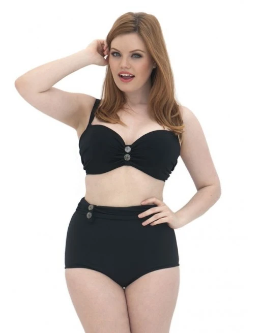 Curvy Kate Swim Luau Love Voorgevormde Balconnet Bikini Beha Grote Cupmaten - Zwart - CS1911 5 Curvy Kate Swim Luau Love Voorgevormde Balconnet Bikini Beha Grote Cupmaten - Zwart - CS1911 - Afbeelding 5