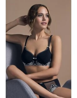 Dacapo Divina Voorgevormde BH Kleine - Grote Maten 70-100 Cup B - G - Zwart - 349902 -ondergoed winkel dacapo divina voorgevormde bh kleine grote maten 70 100 cup b g zwart 349902 2