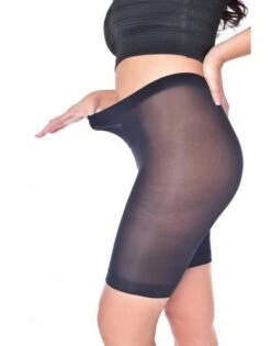 Pamela Mann 90 Denier Curvy Super Stretch Anti Schurende Short T. XL - 4XL - Zwart -ondergoed winkel pamela mann 90 denier curvy super stretch anti schurende short t xl 4xl zwart 2