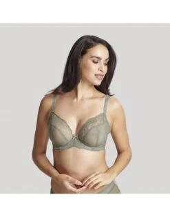 Panache Ana Plunge BH Kleine En Grote Maten + Grote Cupmaat D Tot J / T. 60-85 - Olive - 9396