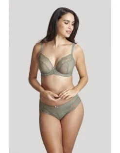 Panache Ana Plunge BH Kleine En Grote Maten + Grote Cupmaat D Tot J / T. 60-85 - Olive - 9396 -ondergoed winkel panache ana plunge bh kleine en grote maten grote cupmaat d tot j t 60 85 olive 9396 5