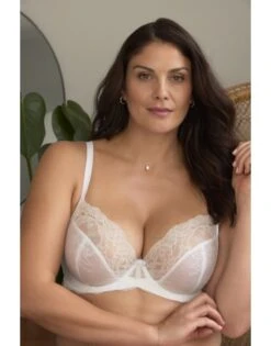 Panache Ana Plunge BH Kleine En Grote Maten + Grote Cupmaat D Tot J / T. 60-85 - Wit - 9396