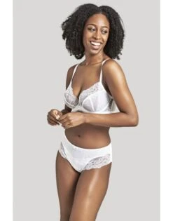 Panache Ana Plunge BH Kleine En Grote Maten + Grote Cupmaat D Tot J / T. 60-85 - Wit - 9396 -ondergoed winkel panache ana plunge bh kleine en grote maten grote cupmaat d tot j t 60 85 wit 9396 4