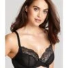 Panache Ana Plunge BH Kleine En Grote Maten + Grote Cupmaat D Tot J / T. 60-85 - Zwart - 9396