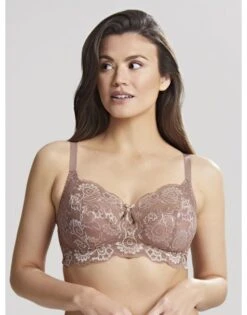 Panache Andorra BH Zonder Beugel Kleine En Grote Maten 60-90 Cup D Tot J - Warm Taupe - 5671