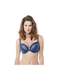 Panache Aria Voorgevormde Plunge Beha Grote Cupmaten - Navy/nude - 8086