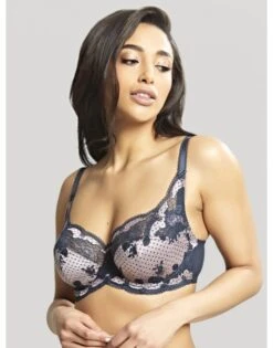 Panache Clara Hele Cup Beha Grote Cupmaten D - J / T. 65-90 - Navy/Pearl - 7255