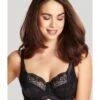 Panache Clara Hele Cup BH Kleine En Grote Maten + Grote Cupmaat D Tot J / T. 65-90 - Charcoal/Black - 7255