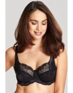 Panache Clara Hele Cup BH Kleine En Grote Maten + Grote Cupmaat D Tot J / T. 65-90 - Charcoal/Black - 7255