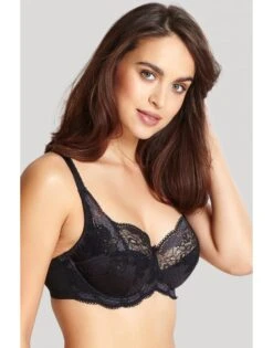 Panache Clara Hele Cup BH Kleine En Grote Maten + Grote Cupmaat D Tot J / T. 65-90 - Charcoal/Black - 7255 -ondergoed winkel panache clara hele cup bh kleine en grote maten grote cupmaat d tot j t 65 90 charcoalblack 7255 5