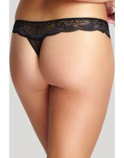 Panache Clara String Kleine - Grote Maten 34-46 - Charcoal/Black - 7259 -ondergoed winkel panache clara string kleine grote maten 34 46 charcoalblack 7259 1