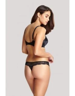 Panache Clara String Kleine - Grote Maten 34-46 - Charcoal/Black - 7259 -ondergoed winkel panache clara string kleine grote maten 34 46 charcoalblack 7259 5