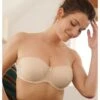 Panache Evie Strapless Bandeau BH Kleine En Grote Maten 65-90 Cup D Tot H - Nude - 5320