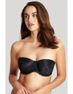 Panache Evie Strapless Bandeau BH Kleine En Grote Maten 65-90 Cup D Tot H - Zwart - 5320
