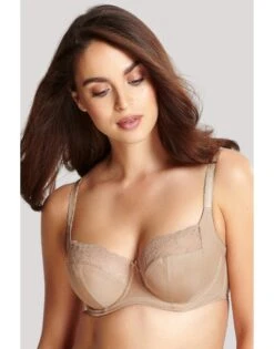 Panache Jasmine Balconnet BH Kleine En Grote Maten 60-85 Cup D Tot K - Caramel - 6951