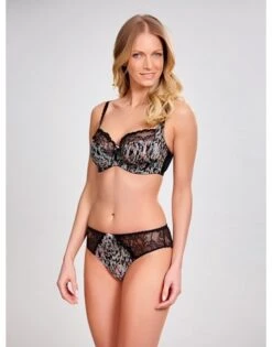 Panache Jasmine Rio Slip Kleine - Grote Maten - 34-46 - Animal Black - 6953 -ondergoed winkel panache jasmine rio slip kleine grote maten 34 46 animal black 6953 5
