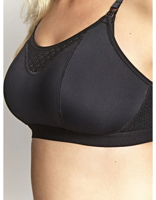 Panache Katherine Maternity Voedingsbh Zonder Beugel Kleine En Grote Maten 60-90 Cup D Tot J - Zwart - 10391 6 Panache Katherine Maternity Voedingsbh Zonder Beugel Kleine En Grote Maten 60-90 Cup D Tot J - Zwart - 10391 - Afbeelding 6