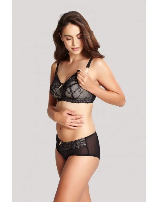 Panache Sophie Maternity Voedingsbh Kleine En Grote Maten Zonder Beugel 65-90 Bonnet D à J - Black/nude - 5821 4 Panache Sophie Maternity Voedingsbh Kleine En Grote Maten Zonder Beugel 65-90 Bonnet D à J - Black/nude - 5821 - Afbeelding 4