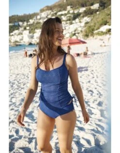 Panache Swim Anya Crochet Tankini Grote Cupmaten D - M / T. 65-85 - French Blue - SW1259 -ondergoed winkel panache swim anya crochet tankini grote cupmaten d m t 65 85 french blue sw1259 2