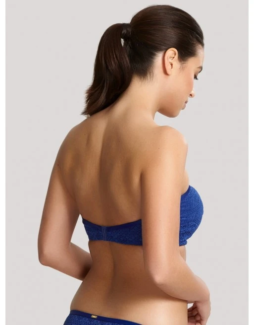 Panache Swim Anya Crochet Twist Bandeau Bikini Beha Grote Cupmaten - French Blue - SW1253 5 Panache Swim Anya Crochet Twist Bandeau Bikini Beha Grote Cupmaten - French Blue - SW1253 - Afbeelding 5