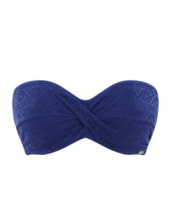 Panache Swim Anya Crochet Twist Bandeau Bikini Beha Grote Cupmaten - French Blue - SW1253 13 Panache Swim Anya Crochet Twist Bandeau Bikini Beha Grote Cupmaten - French Blue - SW1253 -ondergoed winkel panache swim anya crochet twist bandeau bikini beha grote cupmaten french blue sw1253 5