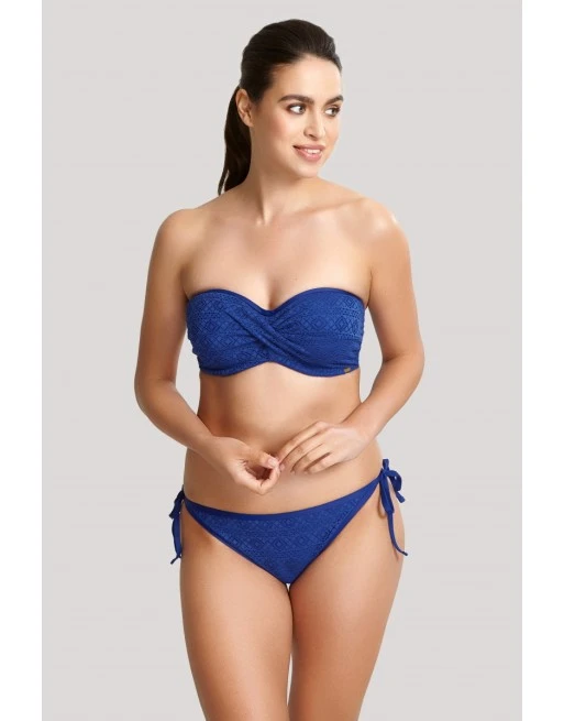 Panache Swim Anya Crochet Twist Bandeau Bikini Beha Grote Cupmaten - French Blue - SW1253 8 Panache Swim Anya Crochet Twist Bandeau Bikini Beha Grote Cupmaten - French Blue - SW1253 - Afbeelding 8