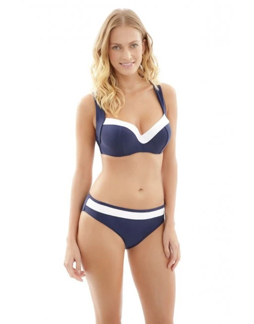 Panache Swim Anya Cruise Bikini Slip Kleine - Grote Maten 34-46 - Navy White - SW1096 1 Panache Swim Anya Cruise Bikini Slip Kleine - Grote Maten 34-46 - Navy White - SW1096