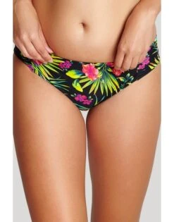 Panache Swim Anya Print Bikini Slip - Black Palm - SW1295 -ondergoed winkel panache swim anya print bikini slip black palm sw1295 1
